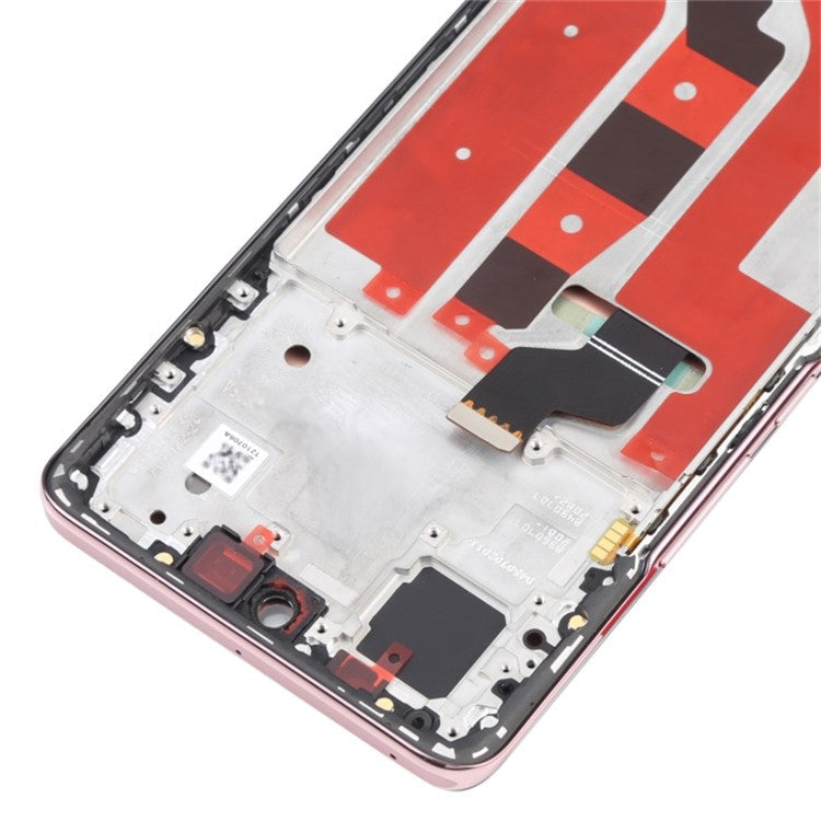 For Honor 50 OEM Grade S OLED Screen and Digitizer Assembly + Frame (without Logo) - Pink
