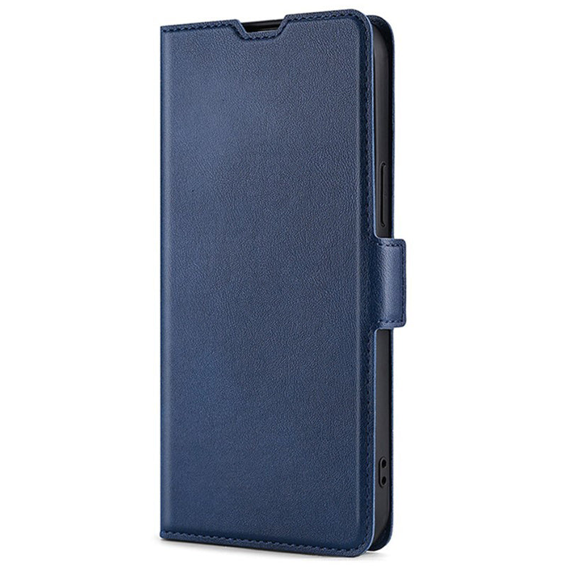 For Samsung Galaxy M15 5G Phone Case Side Magnetic Clasp Wallet Leather Cover - Blue