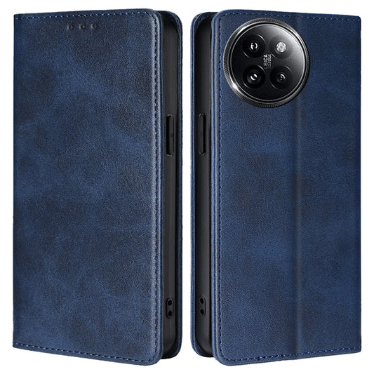 For Xiaomi Civi 4 Pro 5G Case Magnetic Auto-absorbed Leather Wallet Phone Cover - Sapphire
