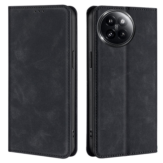 For Xiaomi Civi 4 Pro 5G Case Card Holder Magnetic Closing Leather Phone Cover - Black