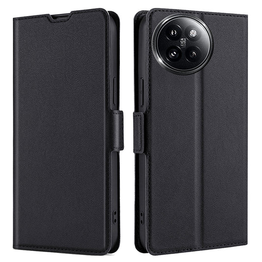For Xiaomi Civi 4 Pro 5G Cell Phone Case Shockproof PU+TPU Phone Cover - Black