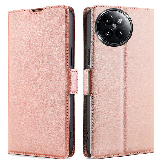 For Xiaomi Civi 4 Pro 5G Cell Phone Case Shockproof PU+TPU Phone Cover - Rose Gold