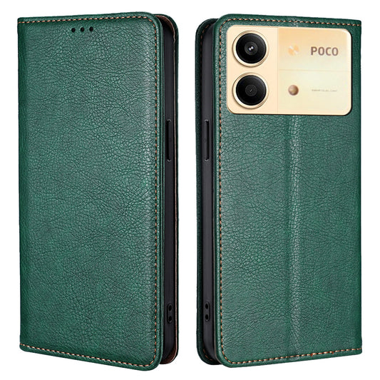 For Xiaomi Redmi Note 13R Pro 5G Case Wallet Leather Magnetic Cover Mobile Accessories Wholesale - Green