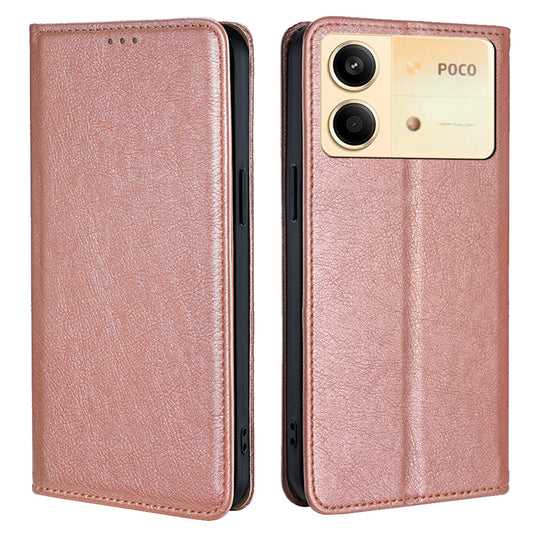 For Xiaomi Redmi Note 13R Pro 5G Case Wallet Leather Magnetic Cover Mobile Accessories Wholesale - Rose Gold