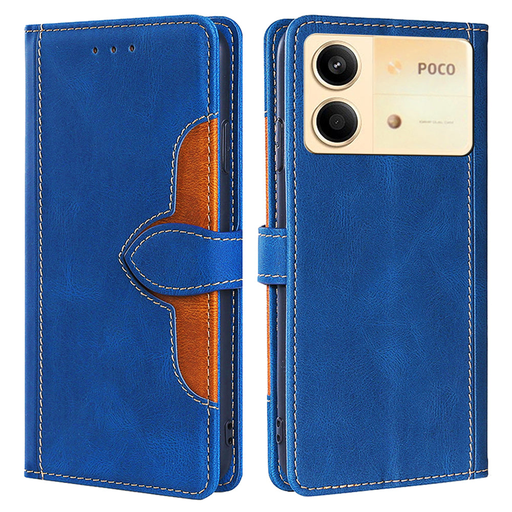 For Xiaomi Redmi Note 13R Pro 5G Cover PU Leather Full Protection Phone Case with Wallet - Blue