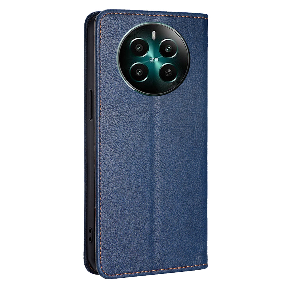 For Realme 12+ 5G Case Card Holder Magnetic Cover Mobile Accessories Wholesale - Blue