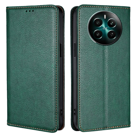 For Realme 12+ 5G Case Card Holder Magnetic Cover Mobile Accessories Wholesale - Green