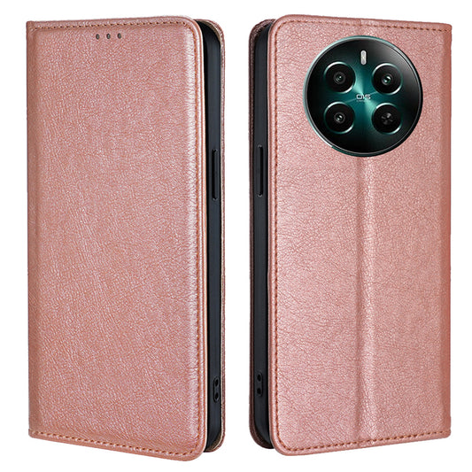 For Realme 12+ 5G Case Card Holder Magnetic Cover Mobile Accessories Wholesale - Rose Gold