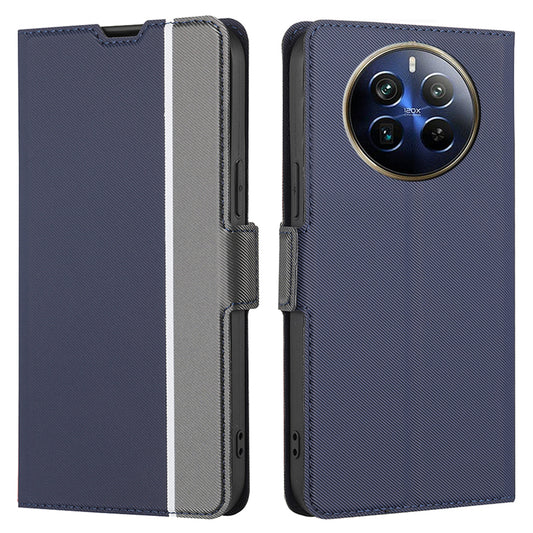 For Realme 12 Pro 5G / 12 Pro+ 5G Case Card Slots Leather Phone Cover Wholesale - Blue