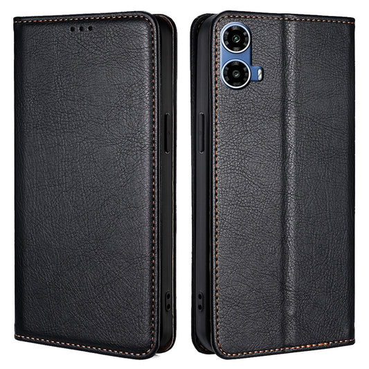 For Motorola Moto G34 5G Leather Case Wallet Cover Mobile Accessories Supplier - Black