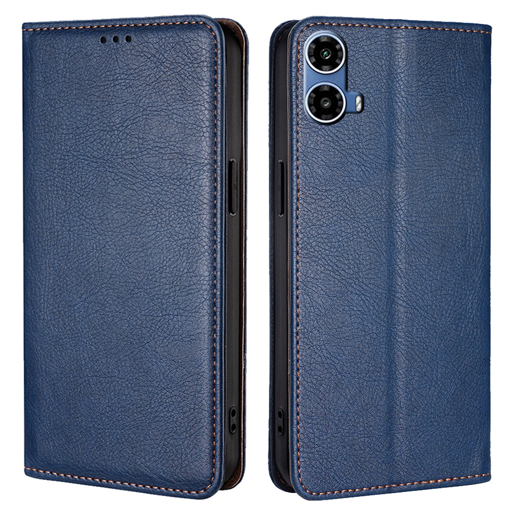 For Motorola Moto G34 5G Leather Case Wallet Cover Mobile Accessories Supplier - Blue