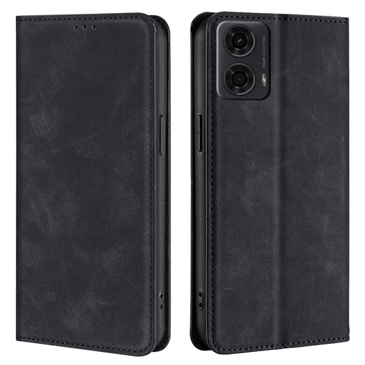 For Motorola Moto G24 4G / G04 4G Case Leather Phone Cover Mobile Accessories Wholesale - Black