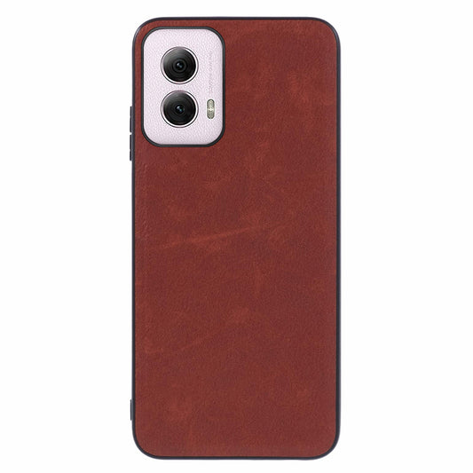 For Motorola Moto G Power (2024) Case PU+PC+TPU Phone Cover Cell Phone Cases Wholesale - Brown