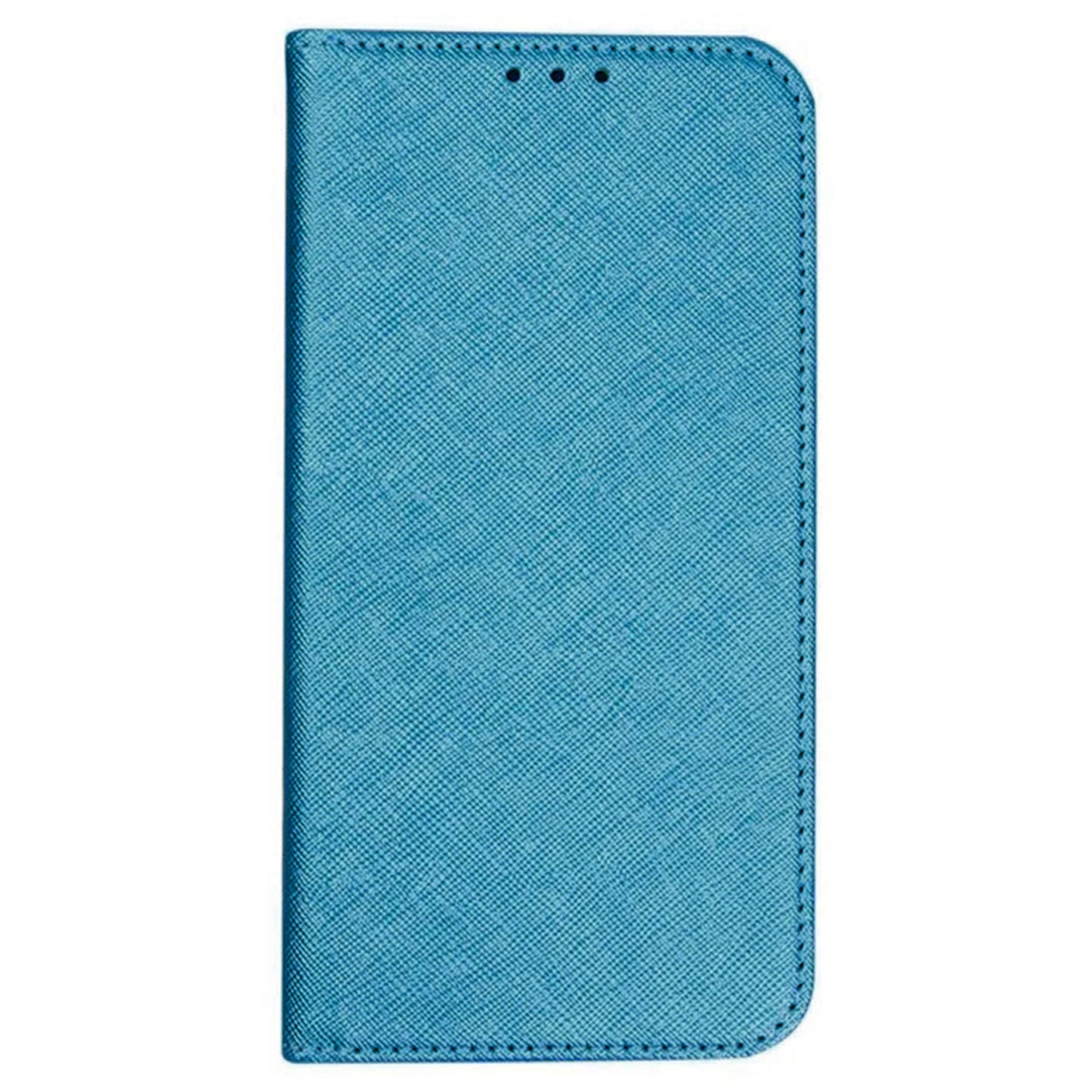 For Motorola Moto G Power (2024) Phone Case Cross Texture Leather Cover Cell Phone Accessory Wholesale - Sky Blue