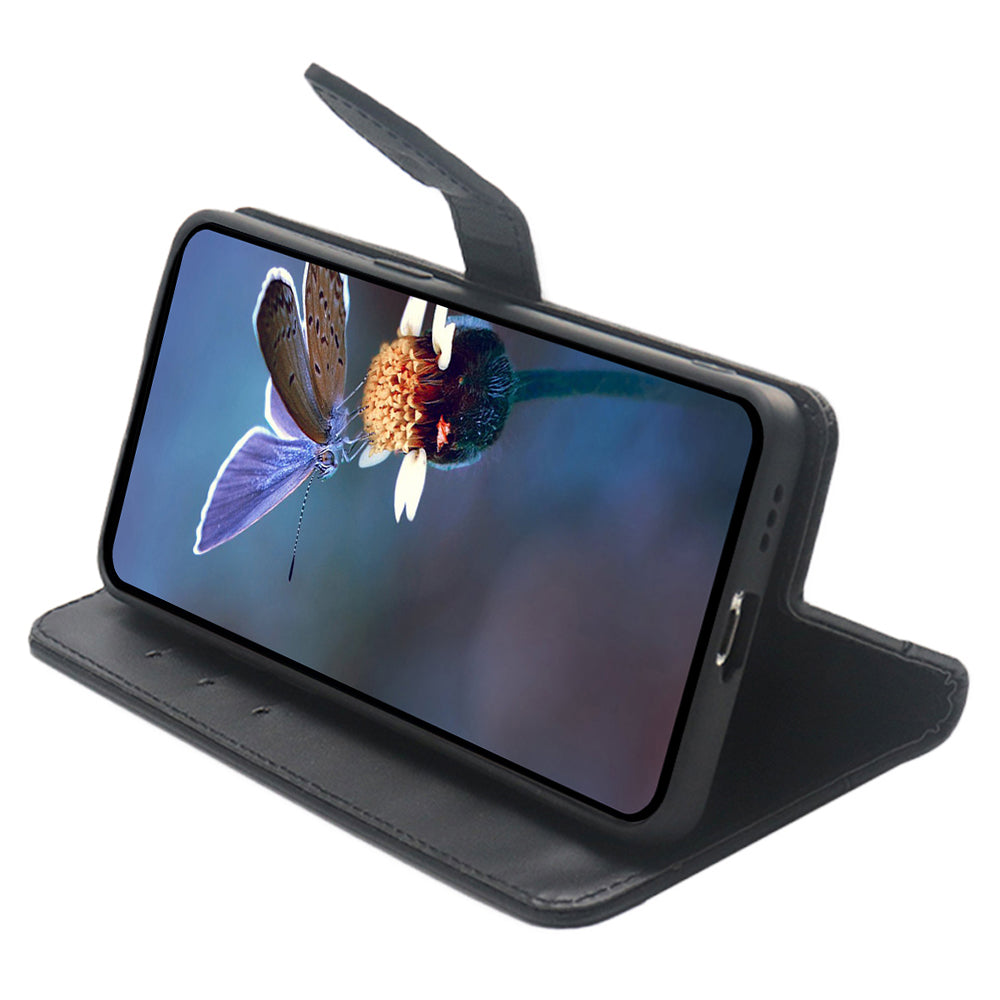 IDEWEI For vivo Y03 Leather Cover with Card Slots Wholesale Phone Cases - Black