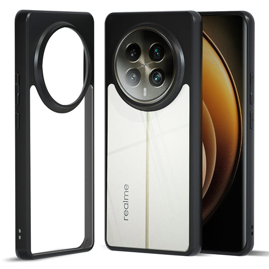 IBMRS For Realme 12 Pro 5G / 12 Pro+ 5G Case TPU+PC Cover Phone Accessories Distributors - Transparent Black