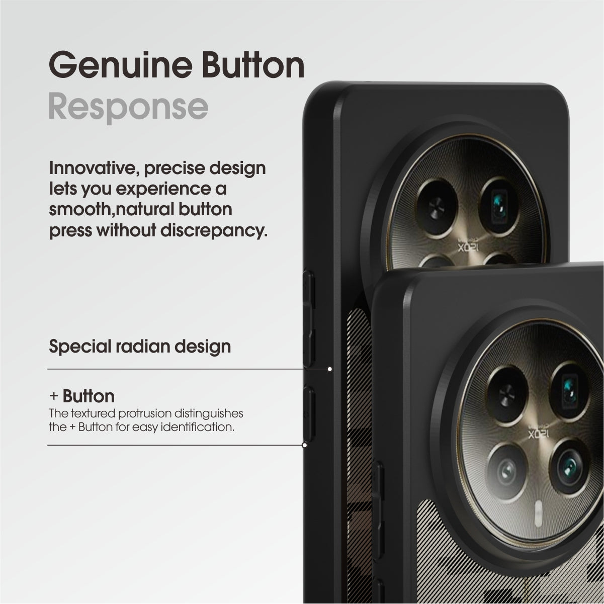 IBMRS For Realme 12 Pro 5G / 12 Pro+ 5G Case TPU+PC Cover Phone Accessories Distributors - Matte Black