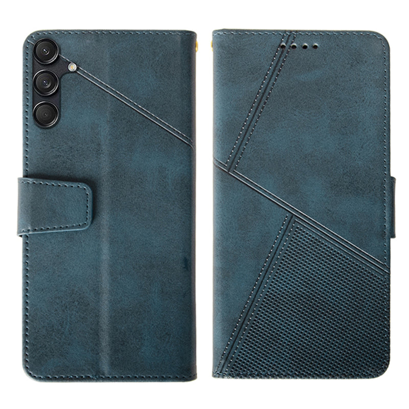 IDEWEI For Samsung Galaxy M55 5G Case Calf Texture Leather Phone Shell Mobile Accessories Wholesale - Blue
