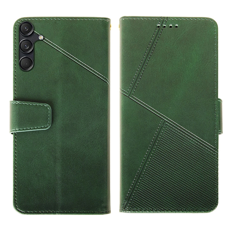 IDEWEI For Samsung Galaxy M55 5G Case Calf Texture Leather Phone Shell Mobile Accessories Wholesale - Green