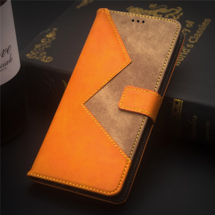 IDEWEI For Samsung Galaxy M55 5G / C55 5G / F55 5G Case Card Holder Stand PU Leather Phone Cover - Yellow