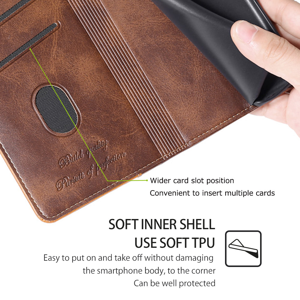 For Oppo Reno11 F 5G / F25 Pro 5G Wholesale Phone Cover Splicing Color Leather Flip Stand Wallet Phone Cover - Light Brown+Green