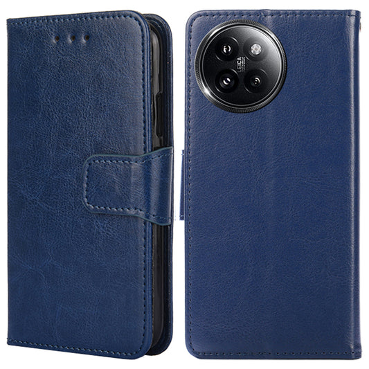For Xiaomi Civi 4 Pro 5G Case Leather Phone Wallet Cover with Magnetic Clasp - Sapphire