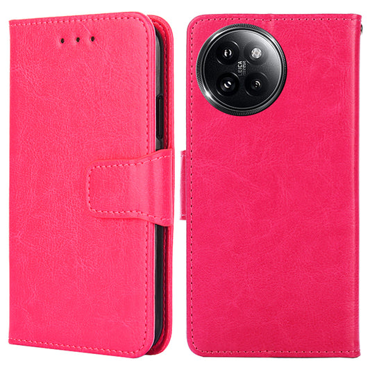 For Xiaomi Civi 4 Pro 5G Case Leather Phone Wallet Cover with Magnetic Clasp - Rose