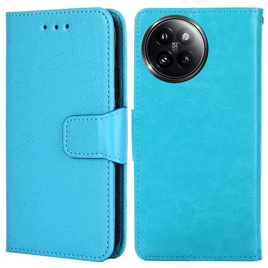 For Xiaomi Civi 4 Pro 5G Case Leather Phone Wallet Cover with Magnetic Clasp - Baby Blue