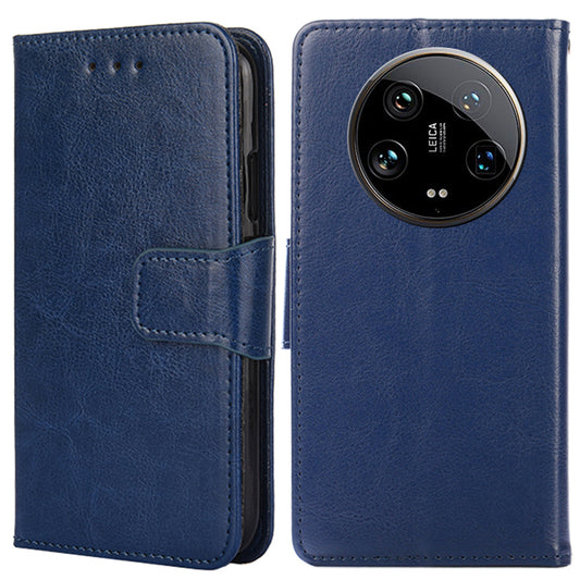 For Xiaomi 14 Ultra Phone Case Leather Wallet Cover Mobile Accessories Wholesale - Sapphire