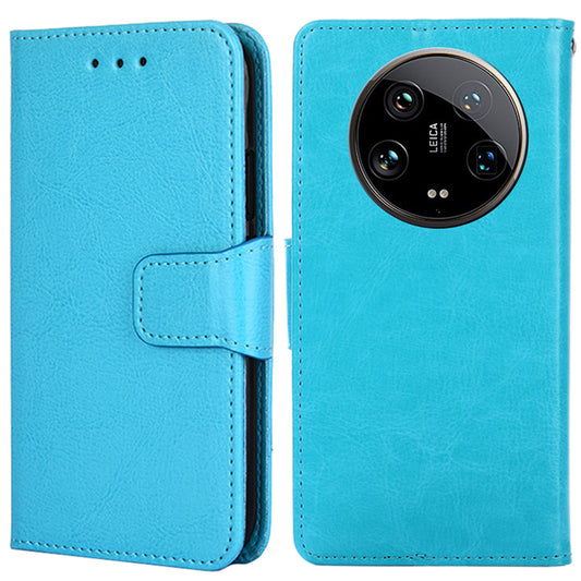 For Xiaomi 14 Ultra Phone Case Leather Wallet Cover Mobile Accessories Wholesale - Baby Blue