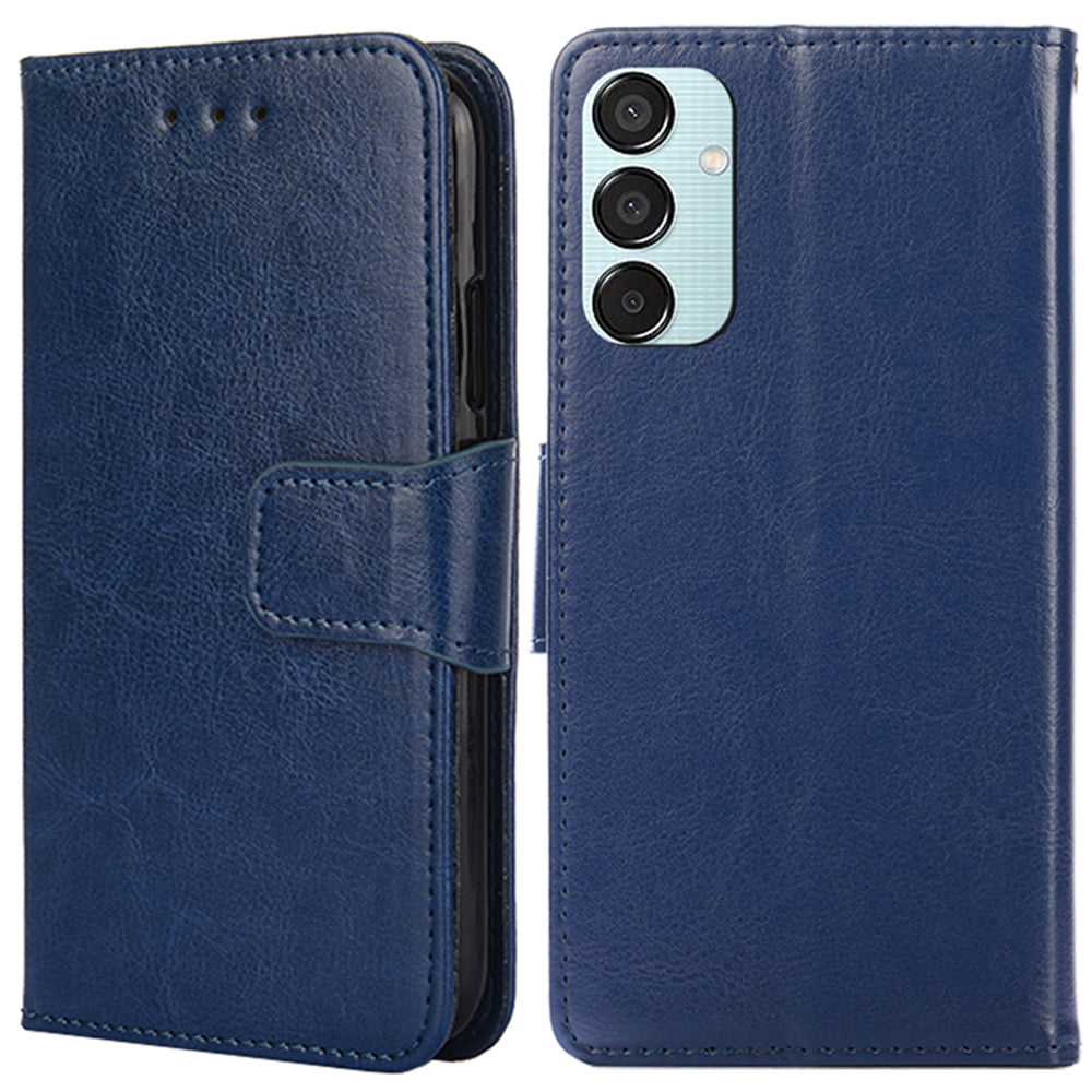 For Samsung Galaxy M15 5G Phone Case Supplier Leather Wallet Protective Cover - Blue