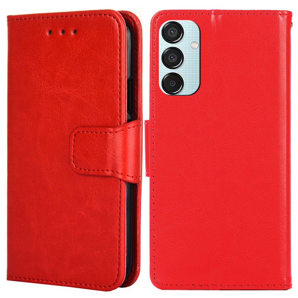 For Samsung Galaxy M15 5G Phone Case Supplier Leather Wallet Protective Cover - Red