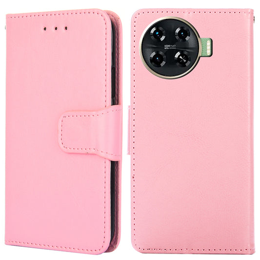 For Transsion Tecno Spark 20 Pro+ Leather Phone Case Mobile Accessories Wholesale Suppliers - Pink