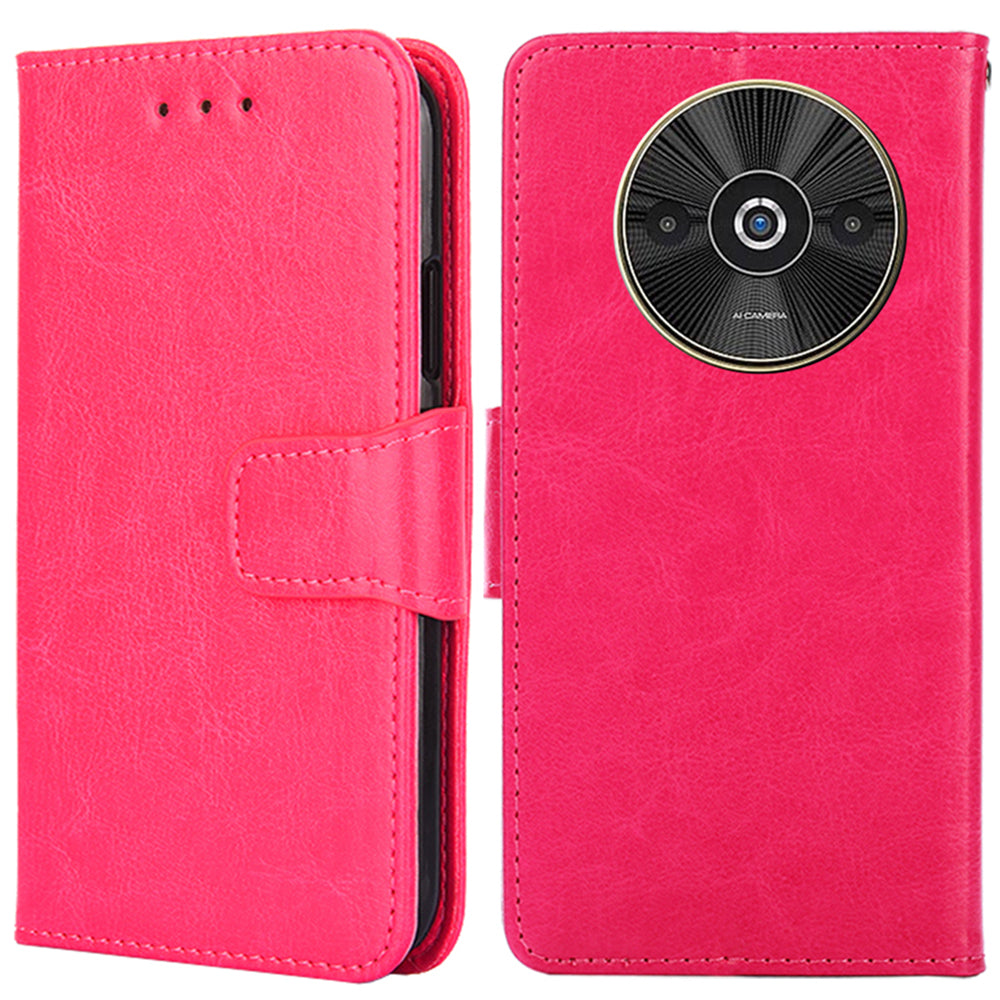 For Xiaomi Redmi A3 / Poco C61 4G Leather Wallet Case Mobile Phone Cover Wholesale - Rose