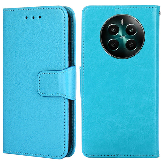 For Realme 12+ 5G Wholesale Phone Case Wallet Leather Flip Wallet Phone Cover - Baby Blue
