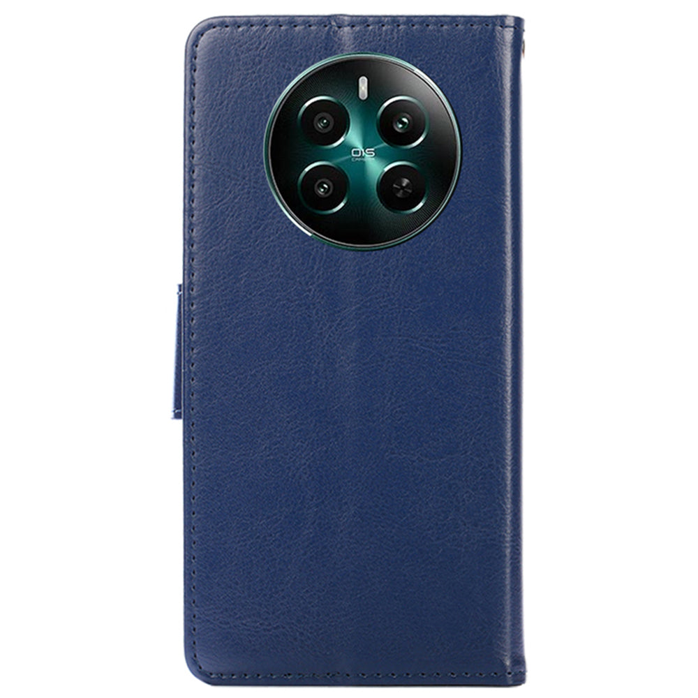 For Realme 12+ 5G Wholesale Phone Case Wallet Leather Flip Wallet Phone Cover - Sapphire