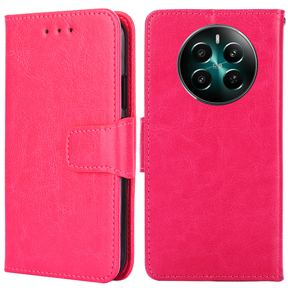 For Realme 12+ 5G Wholesale Phone Case Wallet Leather Flip Wallet Phone Cover - Rose