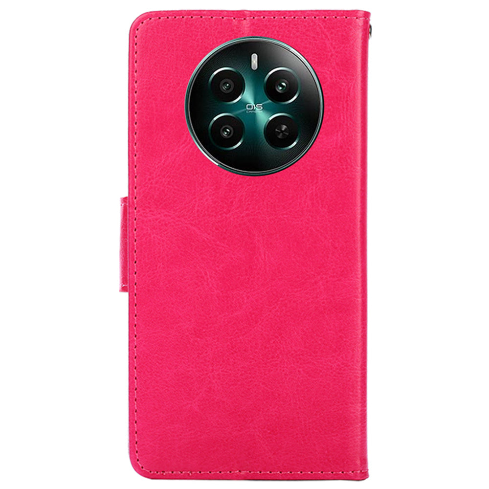 For Realme 12+ 5G Wholesale Phone Case Wallet Leather Flip Wallet Phone Cover - Rose