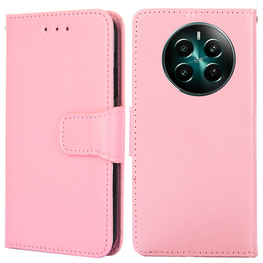 For Realme 12+ 5G Wholesale Phone Case Wallet Leather Flip Wallet Phone Cover - Pink