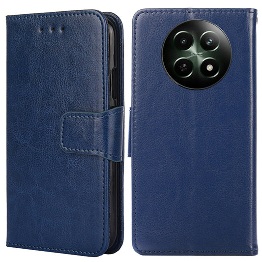 For Realme 12 Leather Wallet Case Phone Cover Phone Accessories Distributors - Sapphire
