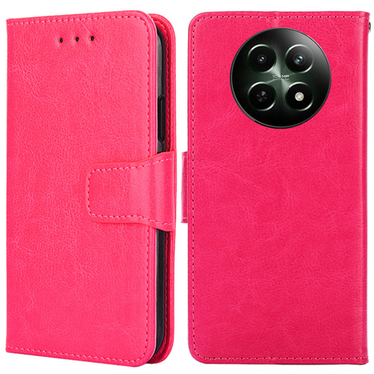 For Realme 12 Leather Wallet Case Phone Cover Phone Accessories Distributors - Rose