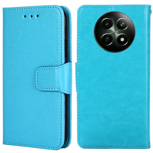 For Realme 12 Leather Wallet Case Phone Cover Phone Accessories Distributors - Baby Blue
