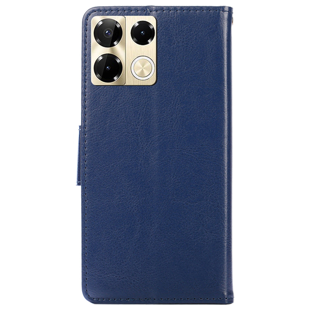 For Transsion Infinix Note 40 Pro 5G Case Wallet PU Leather Mobile Phone Cover Wholesale - Sapphire