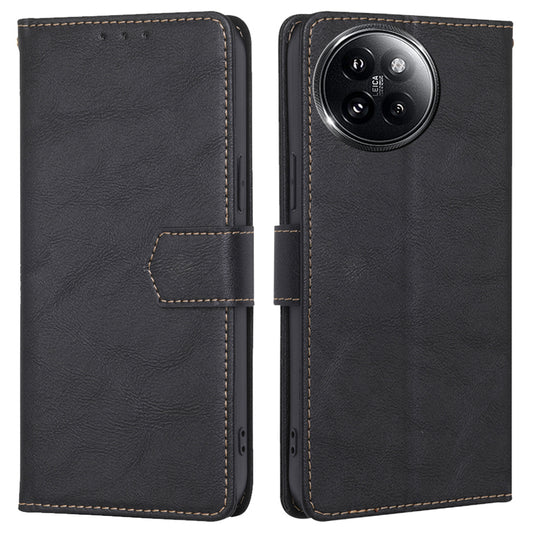 For Xiaomi Civi 4 Pro 5G Case with RFID Blocking Magnetic Buckle PU Leather Phone Cover - Black