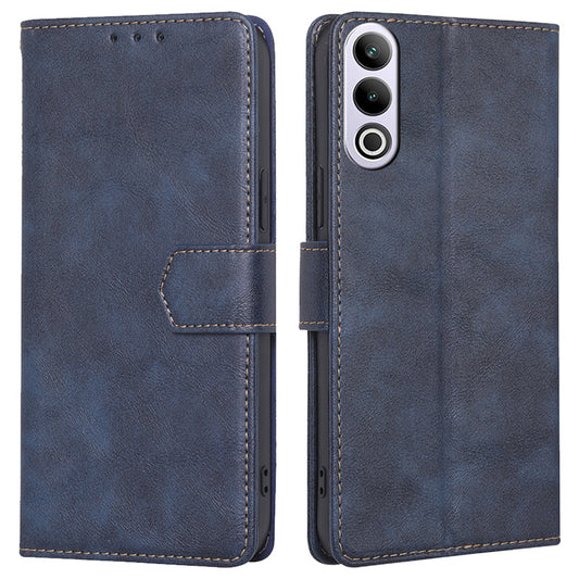 For OnePlus Ace 3V 5G Magnetic Case Anti-drop Cowhide Texture RFID Blocking Phone Cover - Blue