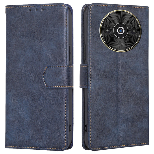 For Xiaomi Redmi A3 / Poco C61 4G Case PU Leather Magnetic Flip Wallet Phone Cover RFID Blocking Wholesale - Blue