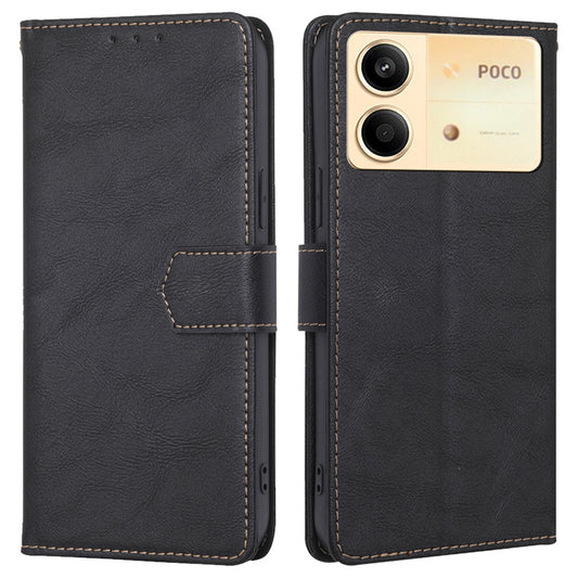 For Xiaomi Redmi Note 13R Pro 5G Case RFID Blocking PU Leather Wallet Phone Cover Wholesale - Black