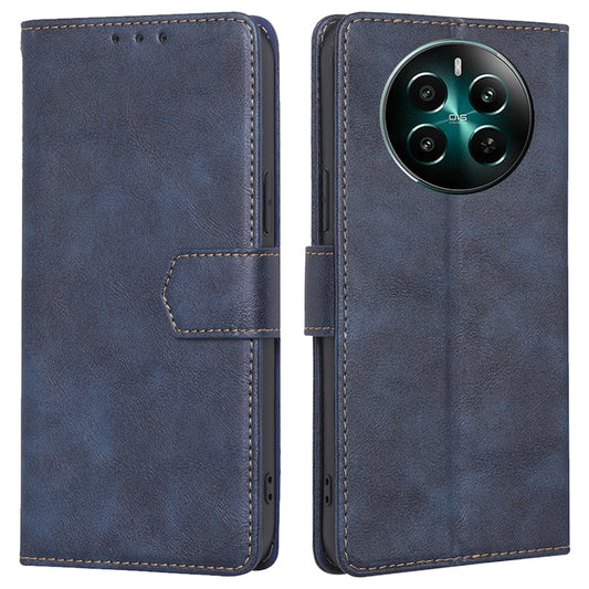 For Realme 12+ 5G Wholesale Phone Case Leather Flip Wallet Cover RFID Blocking - Blue