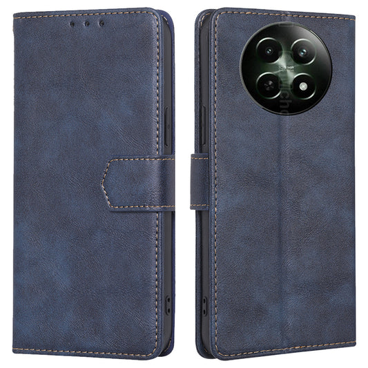 For Realme 12 Wallet Phone Case RFID Blocking Leather Cover Mobile Accessories Wholesale - Blue