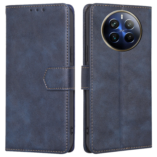 For Realme 12 Pro 5G / 12 Pro+ 5G Wholesale Phone Case RFID Blocking PU Leather Wallet Cover - Blue